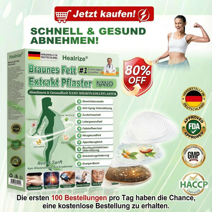 𝑶𝒇𝒇𝒊𝒛𝒊𝒆𝒍𝒆𝒓 𝑺𝒉𝒐𝒑 | ✨𝐇𝐞𝐚𝐥𝐫𝐢𝐳𝐞® Braunes Fett-Extrakt-Nanomikronadel-Patch (𝙀𝙞𝙣𝙢𝙖𝙡 𝙚𝙞𝙣𝙢𝙖𝙡 𝙩𝙖𝙜 𝙖𝙢 𝙏𝙖𝙜, 𝙨𝙞𝙘𝙝𝙩𝙚 𝙑𝙚𝙧𝙖𝙣𝙙𝙚𝙧𝙪𝙣𝙜𝙚𝙣 𝙣𝙖𝙘𝙝 7 𝙏𝙖𝙜𝙚𝙣)🔴