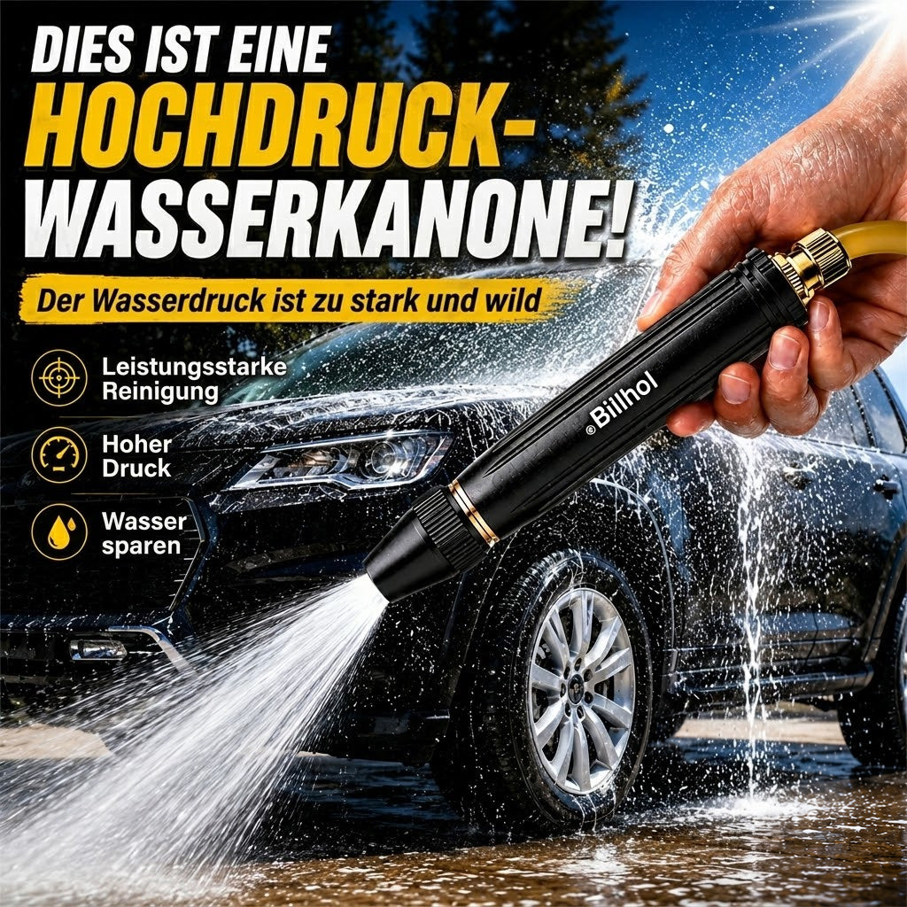 🔴50 % Rabatt — Letzter Tag丨Billhol® 🏆Hochdruck-Wasserpistole für die Autowäsche zu Hause, ein Muss zum Bewässern von Pflanzen und Gemüse sowie zum Autowaschen.🔴💦