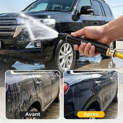 💥50 % de réduction — Dernier jour丨Billhol® 🏆Pistolet à eau haute pression pour lavage de voiture à domicile, indispensable pour arroser les plantes et les légumes, ainsi que pour laver la voiture.👍💦