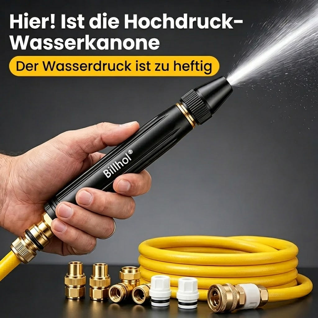 🔴50 % Rabatt — Letzter Tag丨Billhol® 🏆Hochdruck-Wasserpistole für die Autowäsche zu Hause, ein Muss zum Bewässern von Pflanzen und Gemüse sowie zum Autowaschen.🔴💦