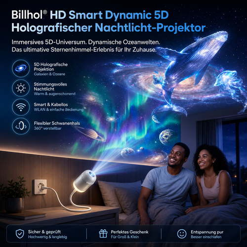 Topacme® Night Light Projector - Smart Holographic Star Projector