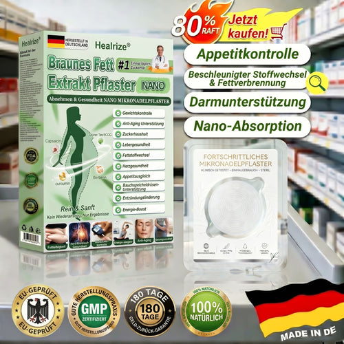 𝑶𝒇𝒇𝒊𝒛𝒊𝒆𝒍𝒆𝒓 𝑺𝒉𝒐𝒑 | ✨𝐇𝐞𝐚𝐥𝐫𝐢𝐳𝐞® Braunes Fett-Extrakt-Nanomikronadel-Patch (𝙀𝙞𝙣𝙢𝙖𝙡 𝙚𝙞𝙣𝙢𝙖𝙡 𝙩𝙖𝙜 𝙖𝙢 𝙏𝙖𝙜, 𝙨𝙞𝙘𝙝𝙩𝙚 𝙑𝙚𝙧𝙖𝙣𝙙𝙚𝙧𝙪𝙣𝙜𝙚𝙣 𝙣𝙖𝙘𝙝 7 𝙏𝙖𝙜𝙚𝙣)🐦‍🔥12-01