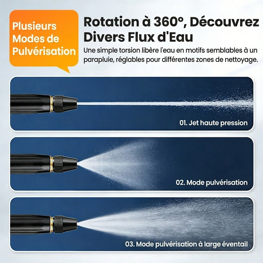 💥50 % de réduction — Dernier jour丨Billhol® 🏆Pistolet à eau haute pression pour lavage de voiture à domicile, indispensable pour arroser les plantes et les légumes, ainsi que pour laver la voiture.👍💦