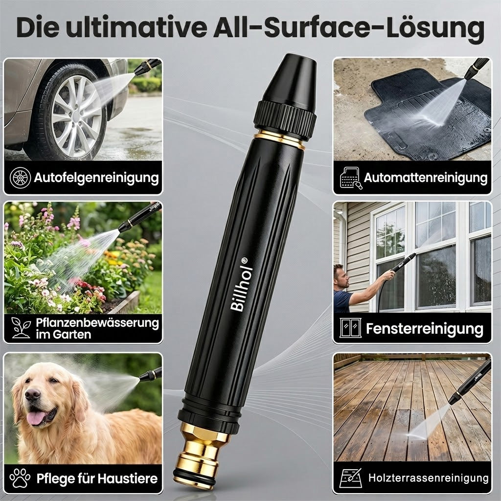 🔴50 % Rabatt — Letzter Tag丨Billhol® 🏆Hochdruck-Wasserpistole für die Autowäsche zu Hause, ein Muss zum Bewässern von Pflanzen und Gemüse sowie zum Autowaschen.🔴💦
