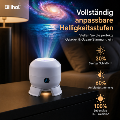 🔥 Letzter Tag: 70 % Rabatt丨Billhol® Nachtlicht-Projektor — Smarter 5D-Holografie-Projektor für Sternenhimmel & Ozean 🌠