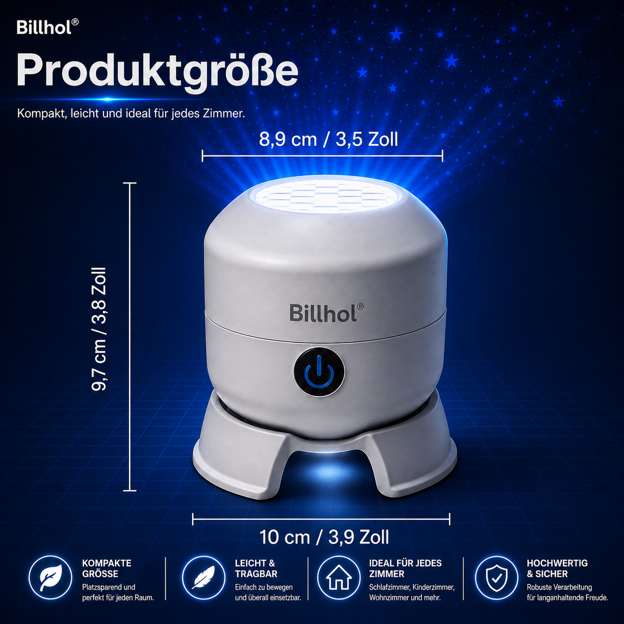 🔥 Letzter Tag: 70 % Rabatt丨Billhol® Nachtlicht-Projektor — Smarter 5D-Holografie-Projektor für Sternenhimmel & Ozean 🌠