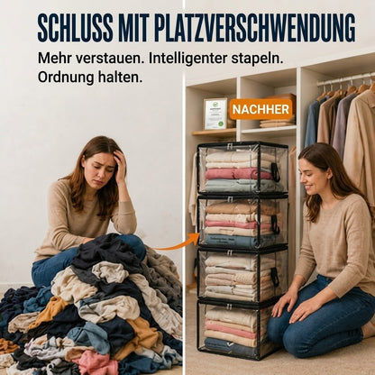 📦 Extra starke, transparente XXL-Aufbewahrungstasche – ideal für Kleidung, Umzüge & Aufbewahrung🔴