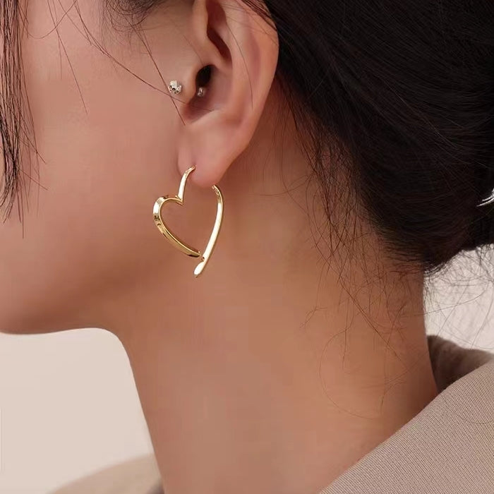 Sterling Silver Heart Design Earrings